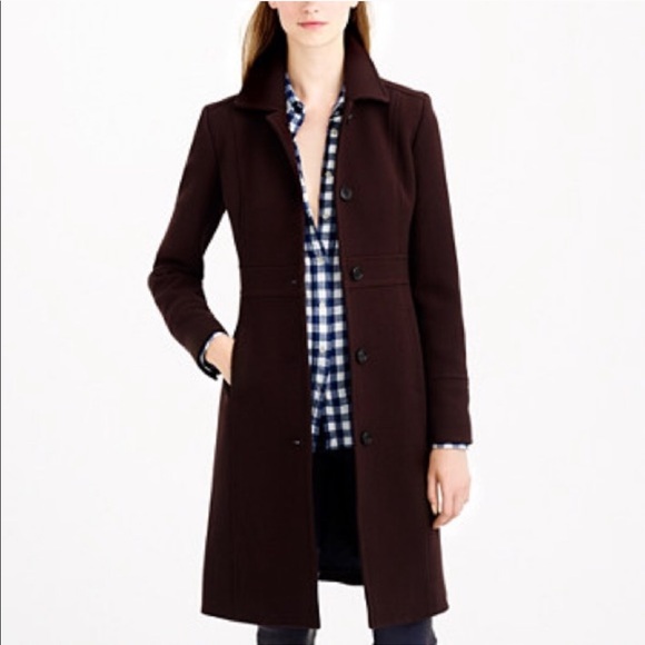 J. Crew Jackets & Blazers - ‼️SOLD‼️ NWOT! J.Crew Brown Wool-Blend Coat